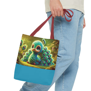 Baby Peacock Trio Tote Bag - 3 Sizes