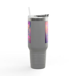 Fantasy Orchids Insulated Travel Mug - 40oz - Perfect for Outdoor Adventures