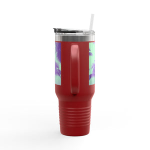 Insulated Travel Mug, 40oz / Palm Glow Minty - Perfect for Outdoor Adventures