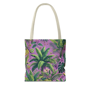 More Tropical Fruit/Deep Lilac Tote Bag - 3 Sizes