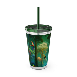 Tropical Tumbler with Straw | 16 oz: Flight School