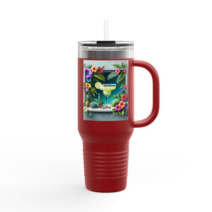 Insulated Travel Mug, 40oz / Tropical Margarita - Perfect for Outdoor Adventures