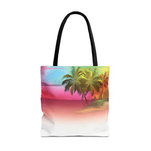 Watercolor Sunset Tote Bag - 3 Sizes