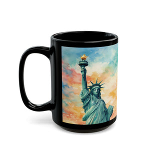 Patriotic Coffee Mug ~ Tropical Statue of Liberty, 2 Sizes