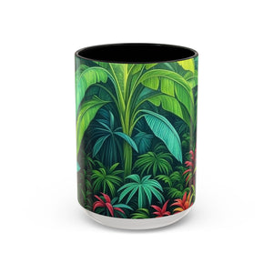 Accent Coffee Mug (11, 15oz), 8 Colors - Rainforest Sleeping Spot