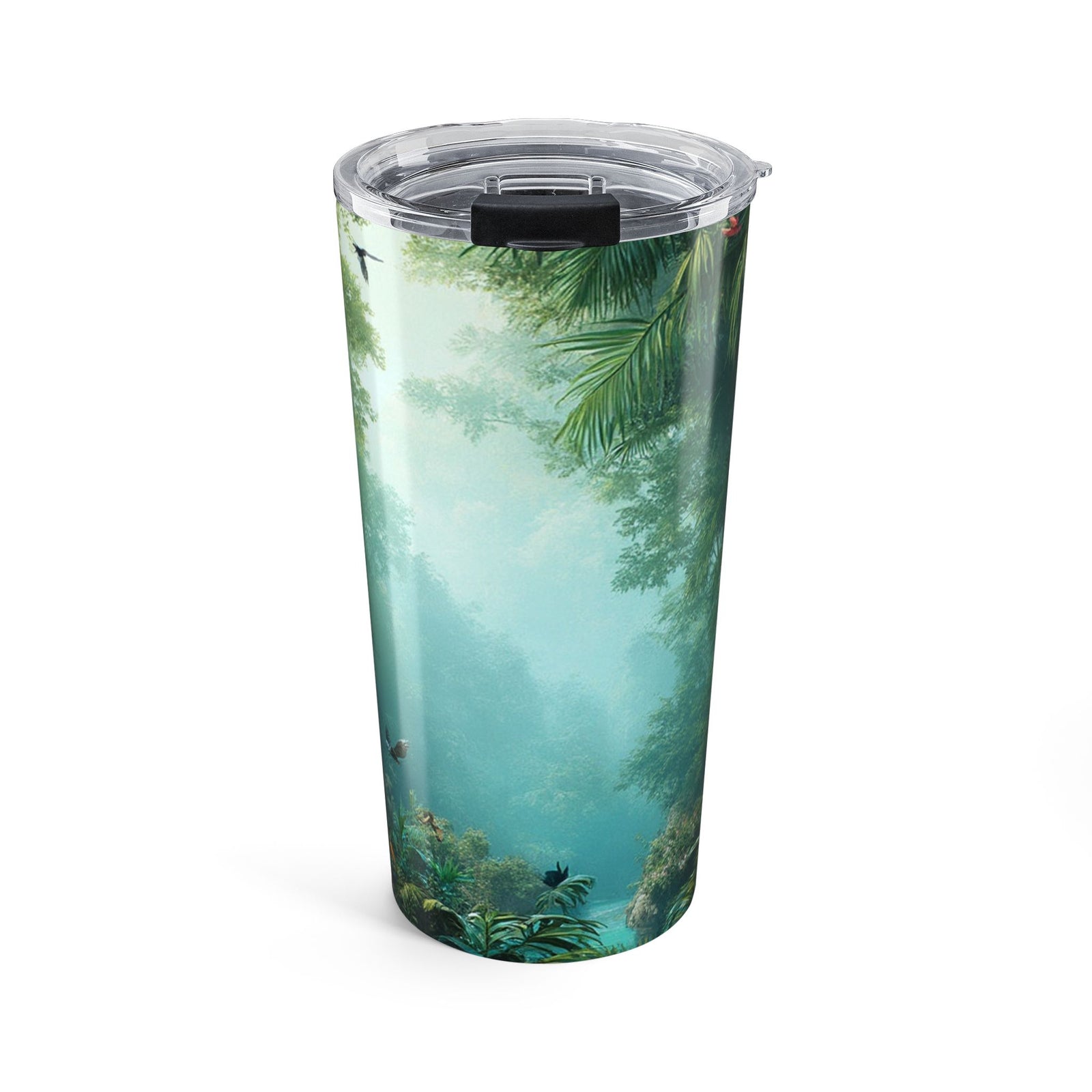 20oz Tumbler — Tropical Jungle Mist Paradise Travel Cup