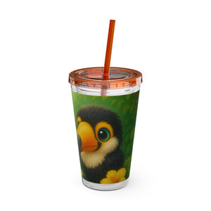 Tropical Tumbler with Straw | 16 oz: Baby Toucans
