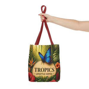 Rainforest Butterfly Coffee Brand Tote Bag - 3 Sizes