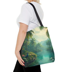 Resting Peacock Tote Bag - 3 Sizes
