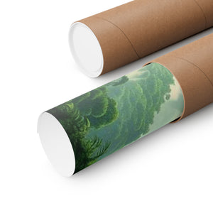 Tropics Lifestyle Coffee Poster — Rainforest Mist Matte Vertical Print