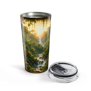 20oz Tropical Tumbler — Paradise Falls Rainforest Travel Mug