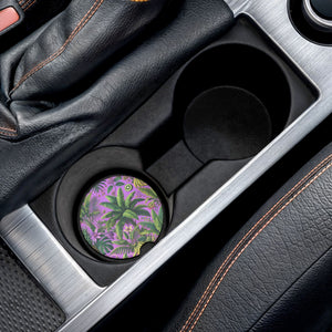 Soapstone Car Coaster - More Tropical Fruit, Deep Lilac