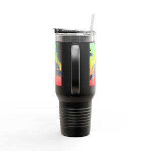 Insulated Travel Mug, 40oz / Palm Glow Sangria - Perfect for Outdoor Adventures