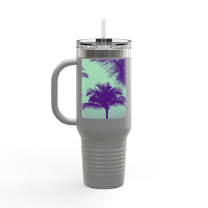 Insulated Travel Mug, 40oz / Palm Glow Minty - Perfect for Outdoor Adventures