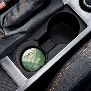 Soapstone Car Coaster - Tropics Lifestyle Coffee, Rainforest Mist