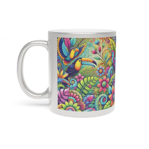 Tropical Metallic Mug, Gold or Silver - Rainforest Music