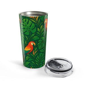 20oz Tumbler - Red Parrot Family Insulated Travel Cup