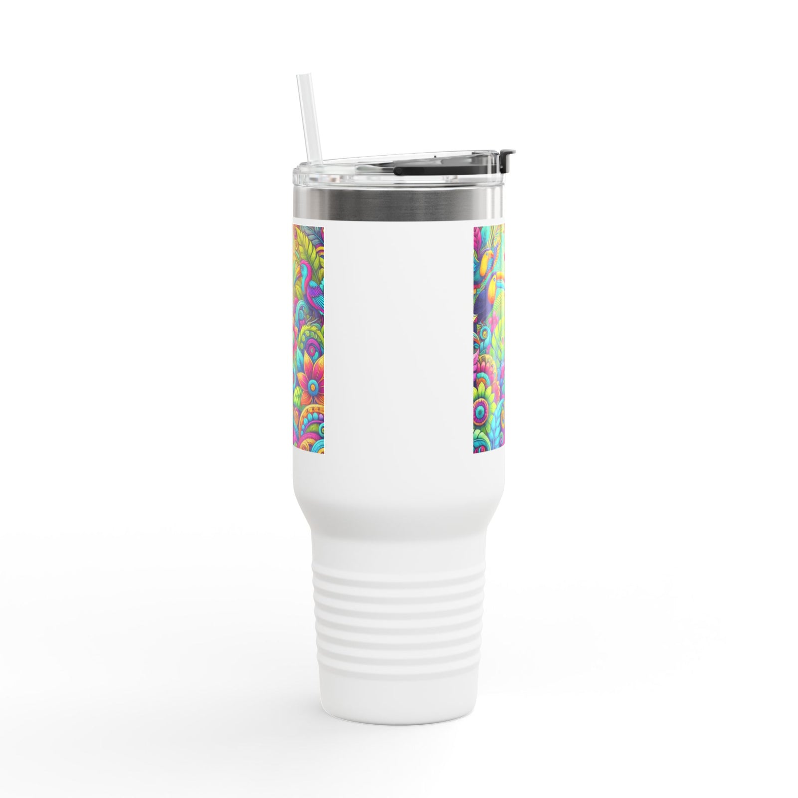 Insulated Travel Mug, 40oz / Rainforest Music - Perfect for Outdoor Adventures