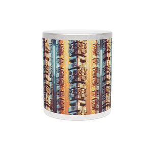 Tropical Metallic Mug, Gold or Silver: Techno Totems
