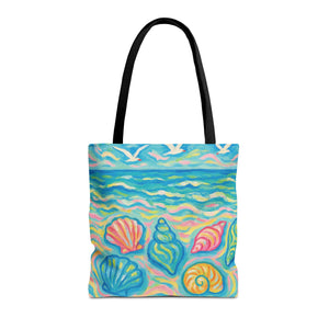 Glow Seashells Tote Bag - 3 Sizes