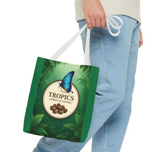 Branded Coffee Butterfly Tote Bag - 3 Sizes
