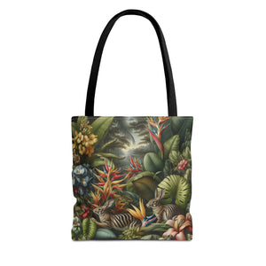 Rainforest Rabbit Outing Tote Bag - 3 Sizes