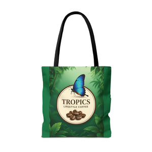 Branded Coffee Butterfly Tote Bag - 3 Sizes