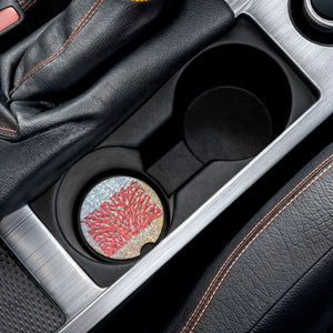 Soapstone Car Coaster - Disco Red Coral