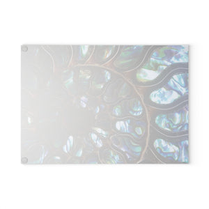Glass Coffee Station Tray, 2 Sizes – Ammonite & Abalone