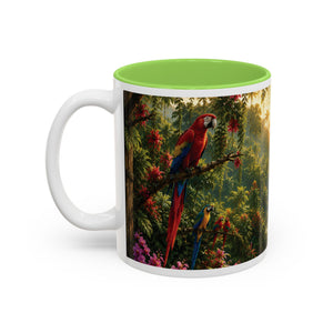 Tropical Waterfall Mug – Lush Jungle Scenic Accent Coffee Cup (11oz/15oz)
