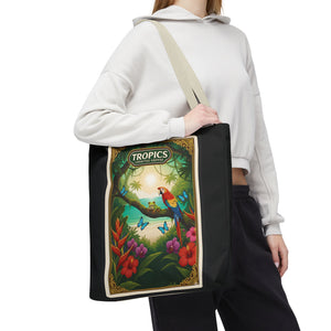 Tote Bag — Parrot Friends at Seashore, TLC Logo