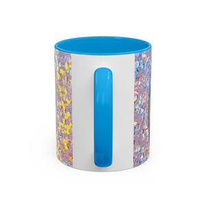 Colorful Mugs (11oz, 15oz), Disco Sand Dollar Macro