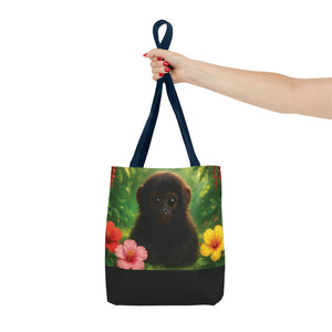 Baby Howler Monkey Trio Tote Bag - 3 Sizes