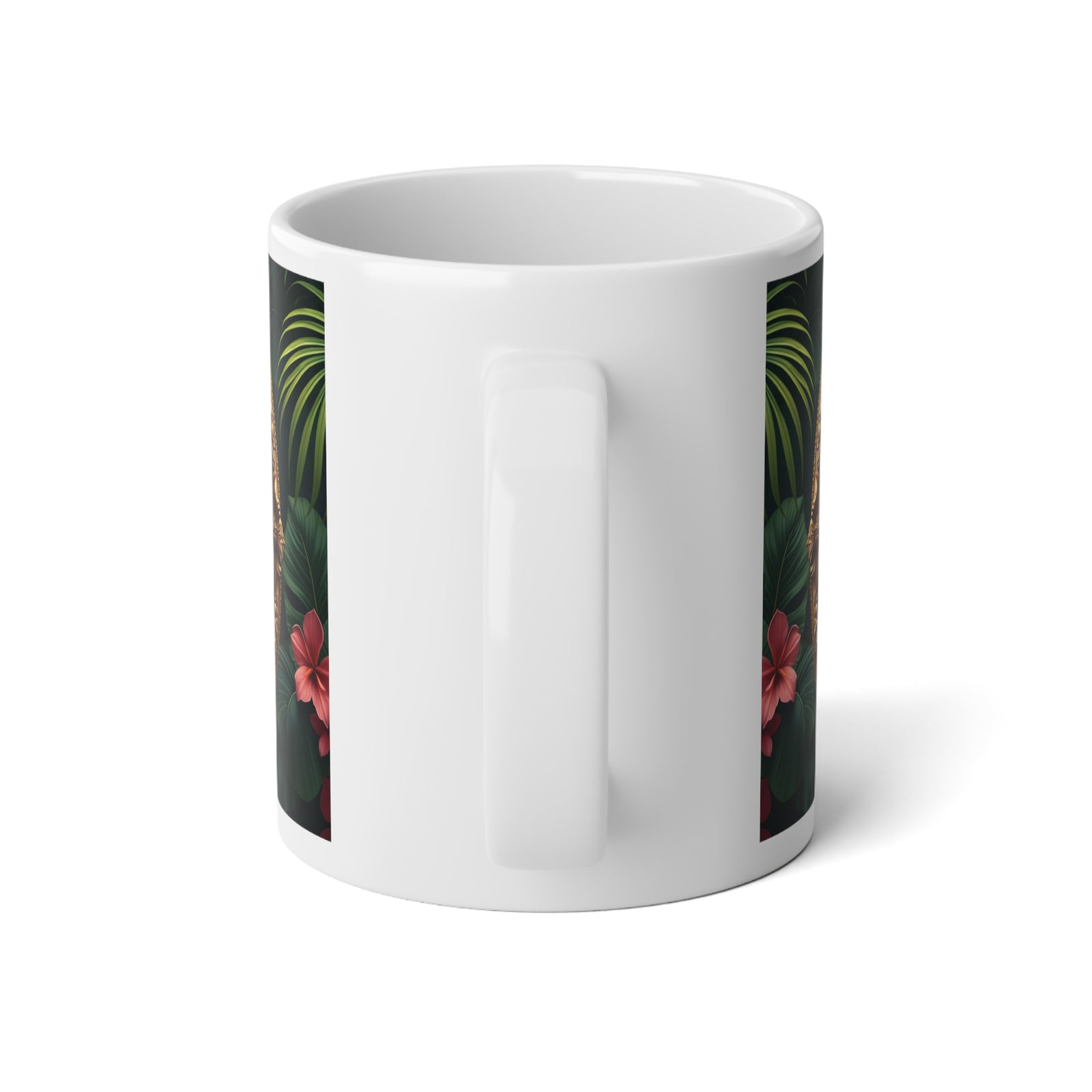 Jumbo Mug, 20oz, Framed Peacocks | Tropical Coffee Cup