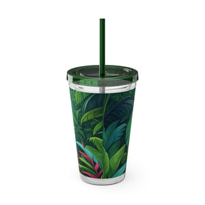 Tropical Tumbler with Straw | 16 oz:  Sleeping Spot