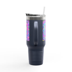 Seahorses/Fantasy Pop nsulated Travel Mug - 40oz - Perfect for Outdoor Adventures