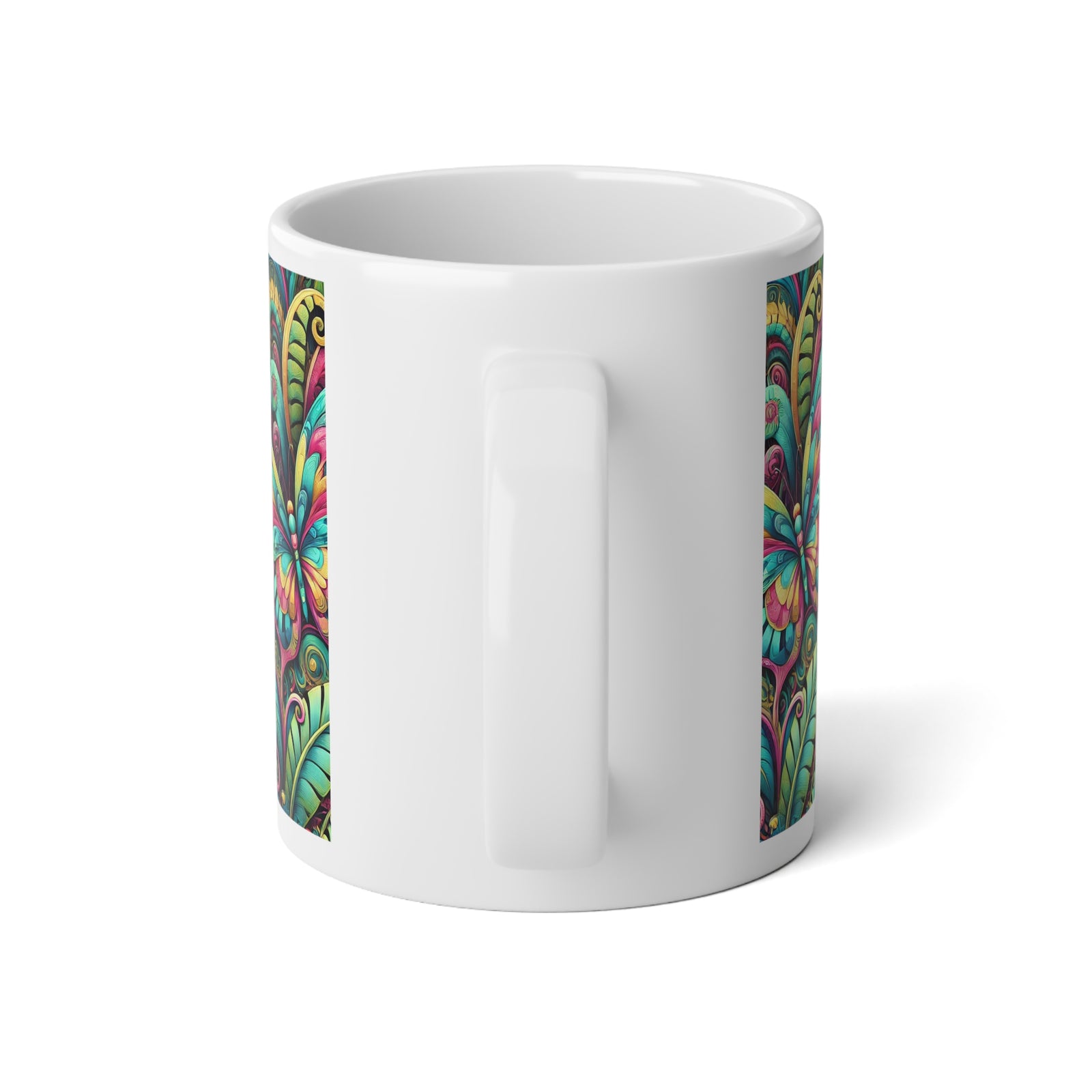 Jumbo Mug, 20oz, Butterfly Pop | Tropical Coffee Cup