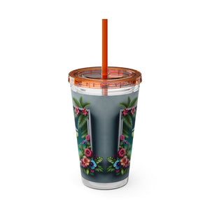 Tropical Tumbler with Straw | 16 oz: Tropical Margarita