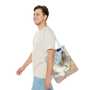 Disco White Pearl & Shell Tote Bag - 3 Sizes