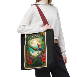 Tote Bag — Parrot Friends at Seashore, TLC Logo