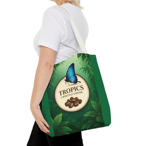Branded Coffee Butterfly Tote Bag - 3 Sizes