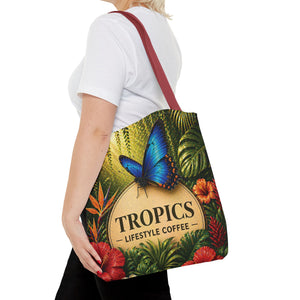 Rainforest Butterfly Coffee Brand Tote Bag - 3 Sizes