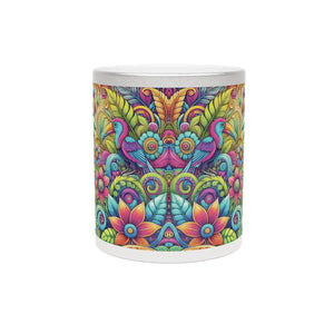 Tropical Metallic Mug, Gold or Silver: Rainforest Music
