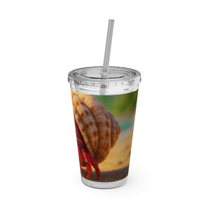 Tropical Tumbler with Straw | 16 oz: Baby Hermit Crab