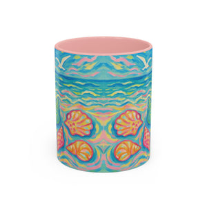 Copy of Accent Coffee Mug (11, 15oz), 8 Colors - Glow Seashells