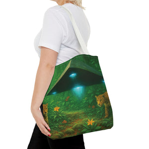 UFO and Jaguars Tote Bag - 3 Sizes
