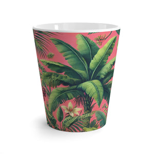 Latte White Mug - More Tropical Fruit, Coral