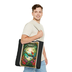 Tote Bag — Parrot Friends at Seashore, TLC Logo