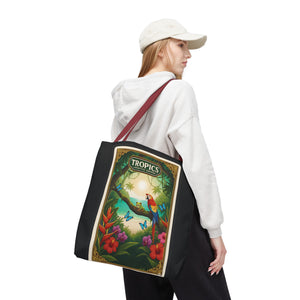 Tote Bag — Parrot Friends at Seashore, TLC Logo