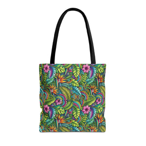 Rainforest Blooms Tote Bag - 3 Sizes